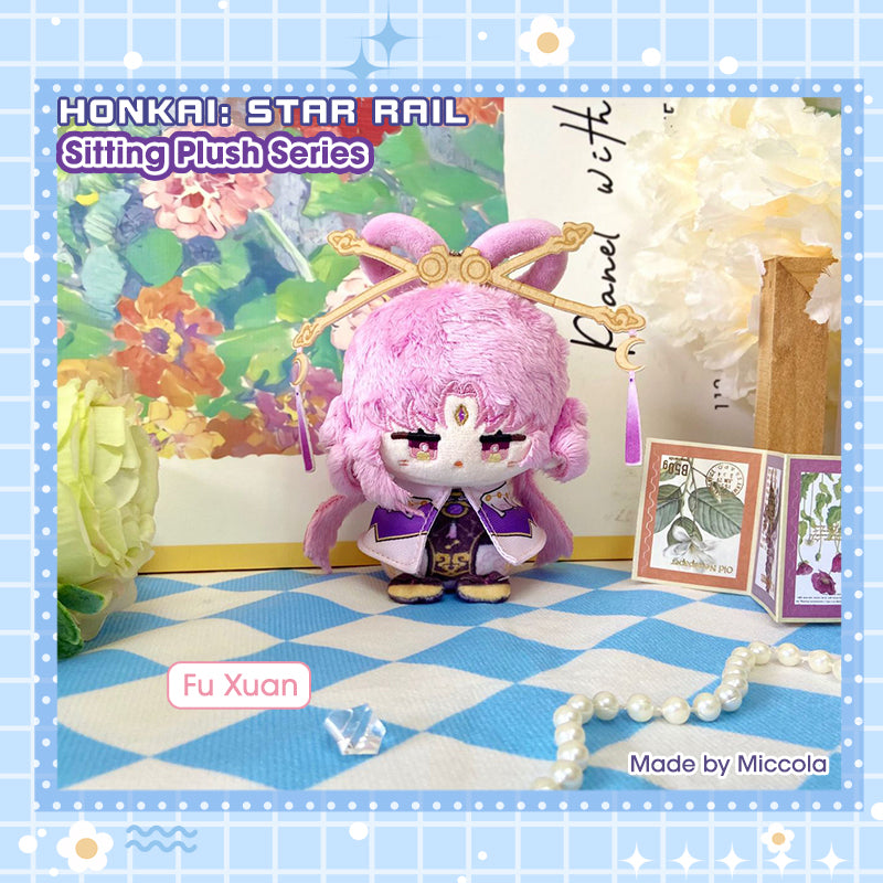 Honkai Star Rail 10cm Sitting pose Doll Plush Plushies (Stelle, Fu Xuan, Gallagher, March 7th, Boothill)