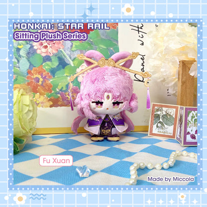 Honkai Star Rail 10cm Sitting pose Doll Plush Plushies (Stelle, Fu Xuan, Gallagher, March 7th, Boothill)