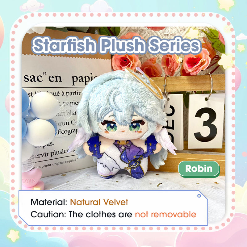 Honkai Star Rail 10cm Starfish Doll Plush Plushies (Aventurine, Firefly, Dr.Ratio)