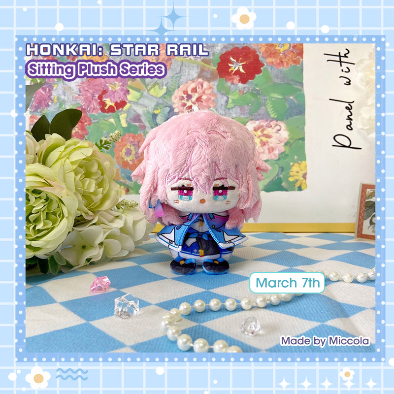 Honkai Star Rail 10cm Sitting pose Doll Plush Plushies (Stelle, Fu Xuan, Gallagher, March 7th, Boothill)