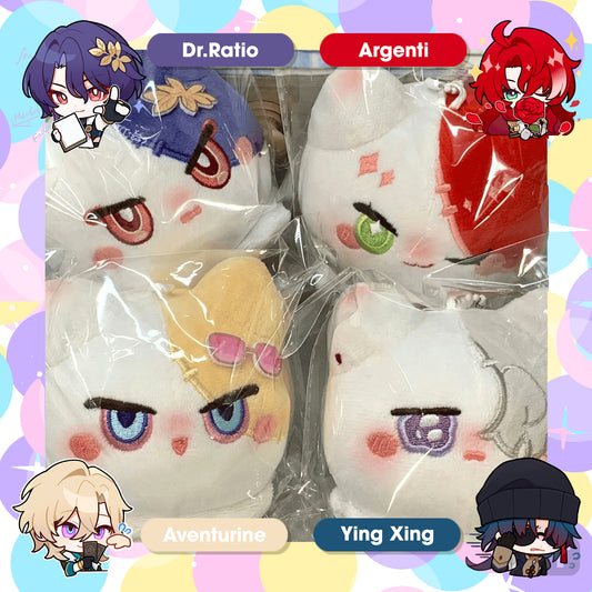 Honkai Star Rail Wubbaboo theme Plush Dolls 10cm (Dr.Ratio, Argenti, Aventurine, Ying Xing)